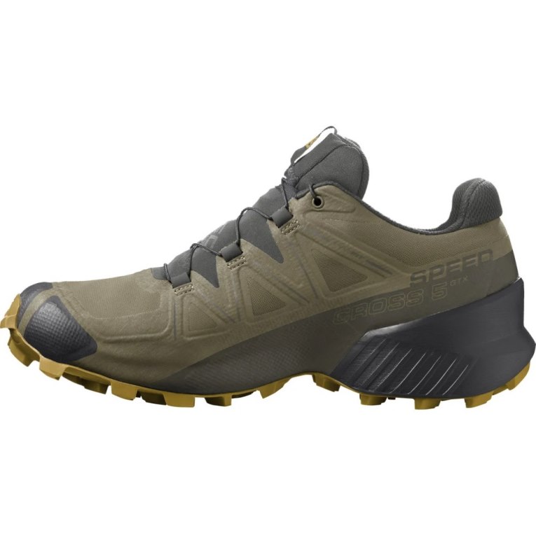 Olive Salomon Speedcross 5 GTX Men's Trail Running Shoes | PH 01839D